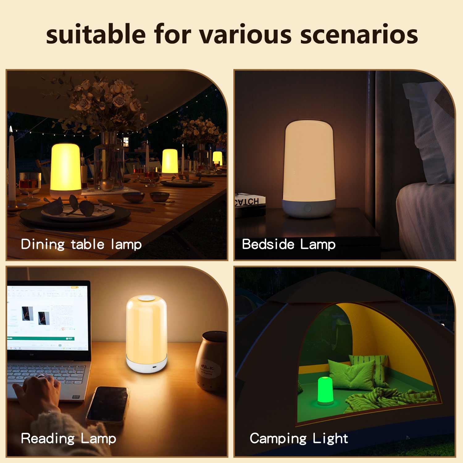 스마트 터치 테이블 램프는 앱과 연동되며, 침실용 디밍 - Rgb Desk Lamp Smart 리뷰 및 가격
