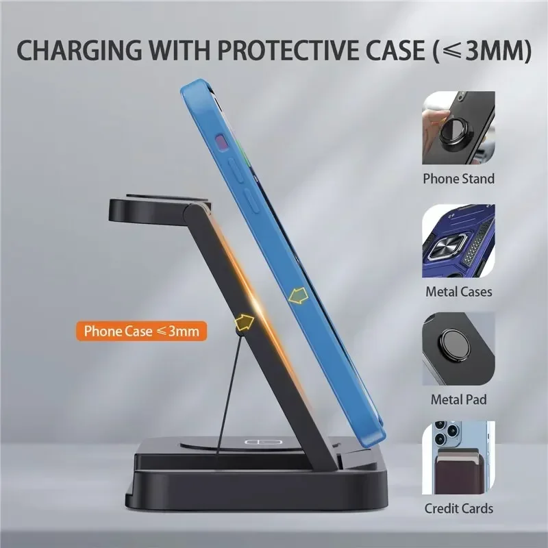 4 in 1 무선 충전 도크, 접이식 충전기 (아이폰  - Portable Wifi Hotspot 리뷰 및 가격