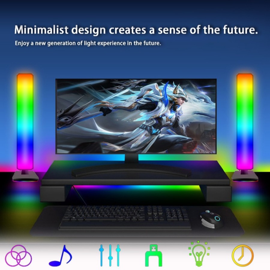 스마트 투야 RGB 게이밍 분위기 조명 WIFI TV  - Rgb Desk Lamp Smart 리뷰 및 가격
