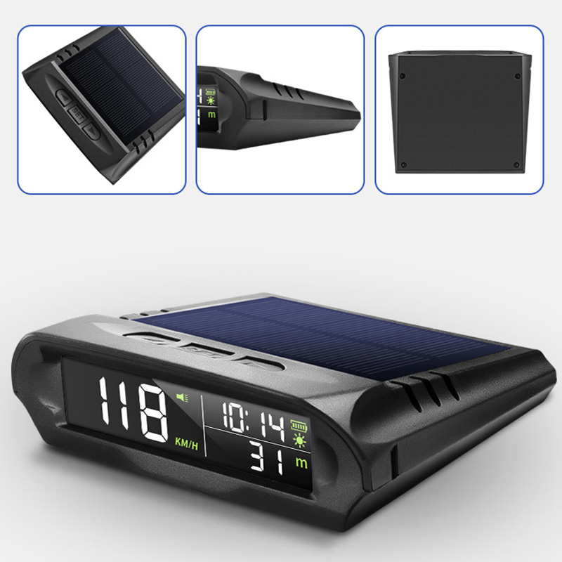 태양열 충전 헤드 업 디스플레이가있는 자동 GPS 속도 - Electronics Gadgets Wholesale 리뷰 및 가격