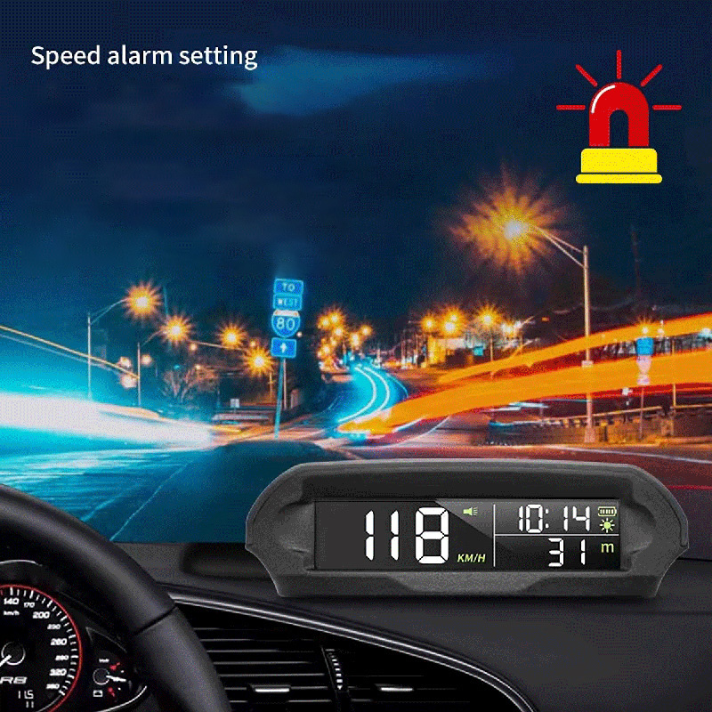태양열 충전 헤드 업 디스플레이가있는 자동 GPS 속도 - Electronics Gadgets Wholesale 리뷰 및 가격