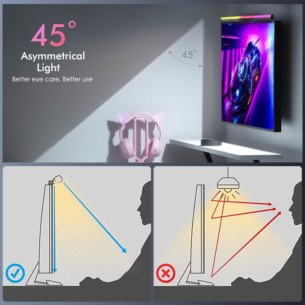 RGB 스마트 와이파이 모니터 라이트 바 설정 LED  - Rgb Desk Lamp Smart 리뷰 및 가격