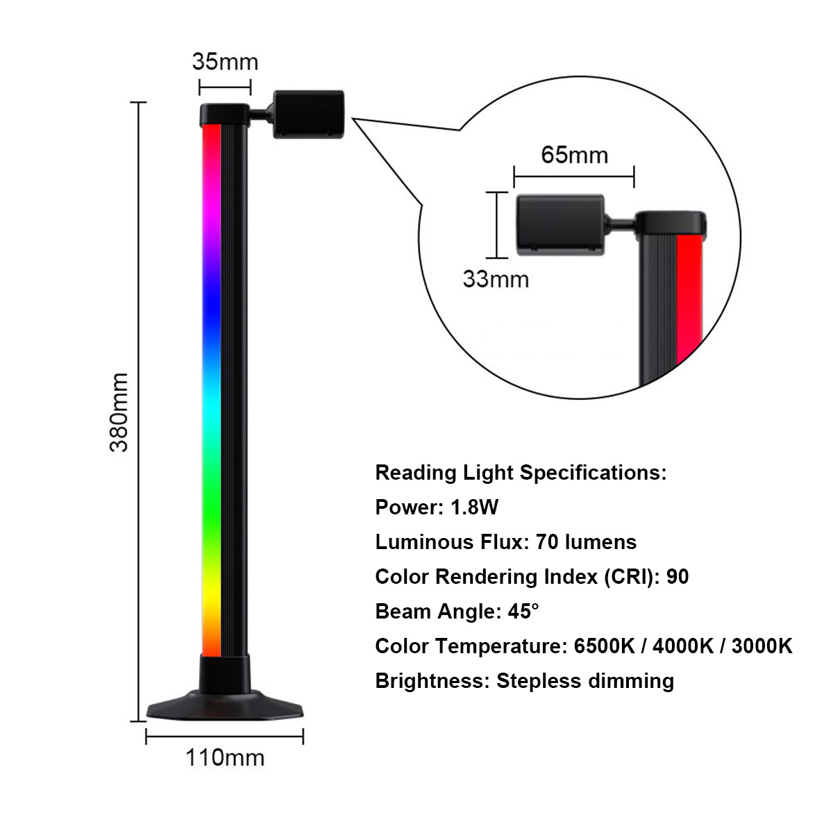 스마트 라이트 바 LED RGB 음악 동기화 앱 제어  - Rgb Desk Lamp Smart 리뷰 및 가격